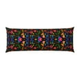 thumbnail image 2 of KLL Ultra Soft Microfiber Body Pillow Cover/Pillowcases 20"x54" with Hidden Zipper Closure-Mexican Flower Traditional1, 2 of 8