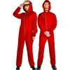 Party City Money Heist Jumpsuit Halloween Costume for Adults, Netflix, Large/Extra Large, with Mask and Jumpsuit