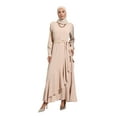 thumbnail image 2 of Light Beige - Crew neck - Unlined - Modest Dress - Refka, 2 of 5