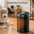 thumbnail image 6 of EuKer 1500W Ceramic Heater, Portable Space Heater with Remote Control, ECO Thermostat & 60° Oscillation Mode for Office, Bedroom & Home, Black, 6 of 8
