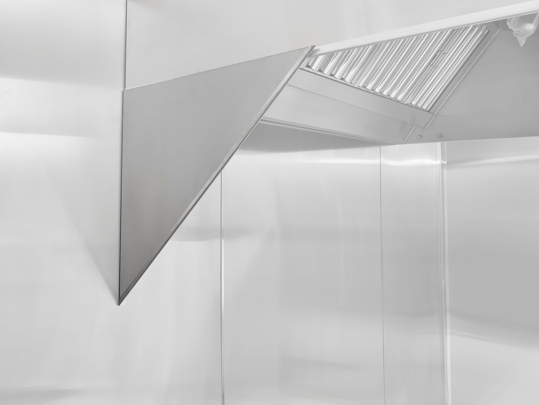 HOODMART 48” x 84” Metal Wall Panels, Set of 7 - High Quality Stainless Steel Sheet with Seams & End Caps, Back Splash Guard for Food Trucks, Restaurants, and Trailers