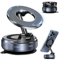 IC ICLOVER Magnetic Phone Holder for Car, Magsafe Suction Cup Phone Mount Vacuum Adsorption for iPhone and Android, Gym, Mirror