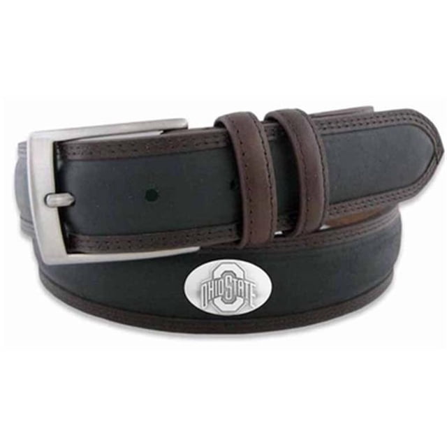 ZeppelinProducts Ohio State Concho Two Tone Leather Belt, 36 Waist