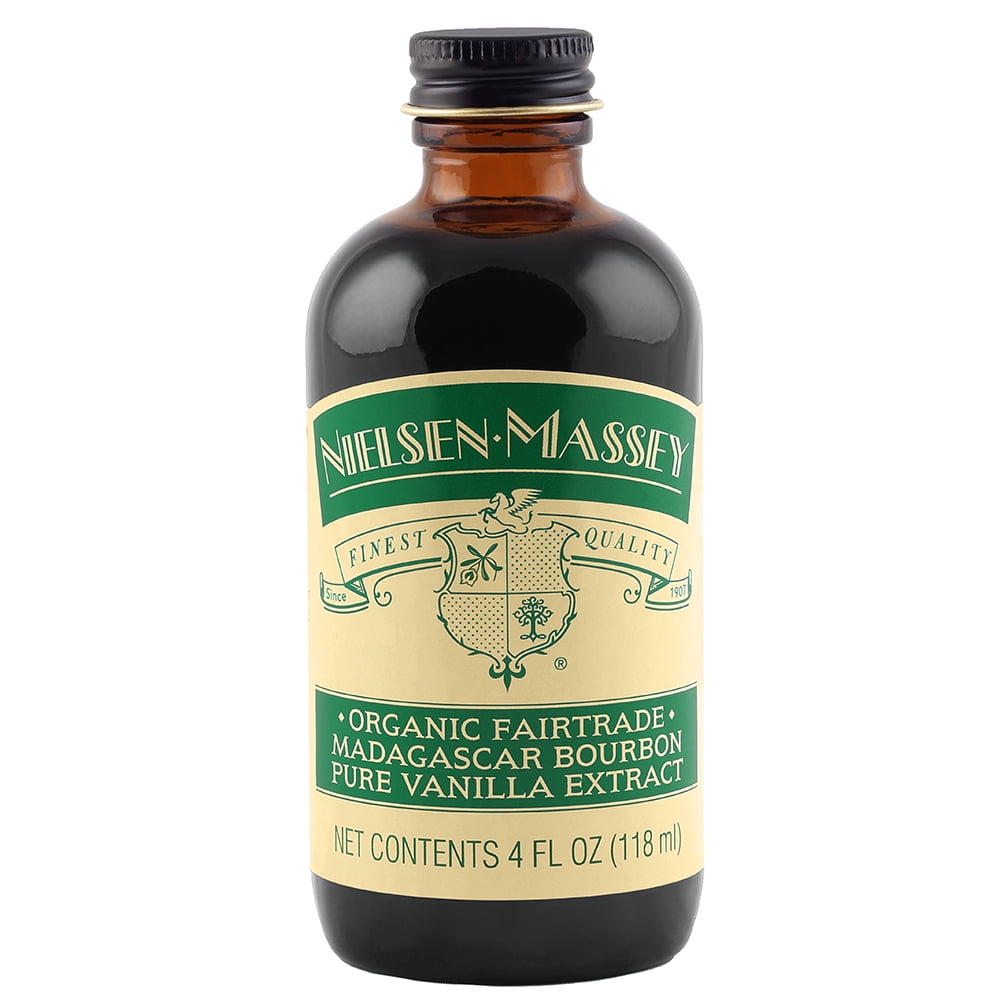 Nielsen-Massey Organic Fairtrade Madagascar Bourbon Pure Vanilla Extract, 4 ounces