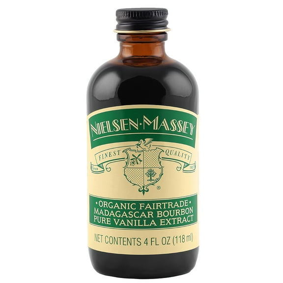 Nielsen-Massey Organic Fairtrade Madagascar Bourbon Pure Vanilla Extract, 4 ounces