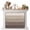 Brown Beige, variant on Turquoise Ombre Magnetic Fireplace Cover, Fireplace Draft Blocker, Farmhouse Vintage Wooden Striped Fireplaces Blanket for Heat Loss/Cold Air, Fireplaces Draft Stopper Cover for Inside 36"x27"