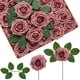 thumbnail image 1 of Flores artificiales InnoGear de espuma rosa empolvada, 50 unidades, 1 of 7