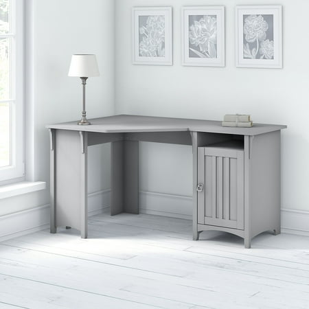 UPC: 0042976102845 | Bush Furniture Salinas 55” Corner Computer Desk  Cape Cod Gray