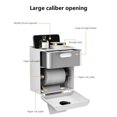 thumbnail image 3 of Toilet Paper Holder 1PC,8.11x5.35x8.11in,Wall-Mounted Wipes Dispenser Storage with Phone Shelf for Bathroom Organization Over Commode(White), 3 of 5