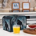 thumbnail image 6 of Kdxio Moon Wolf Warrior Print Toaster Cover Bread Machine Cover Fits for Most Standard 2 Slice Toasters,Keep Toaster Free From Dust And Fingerprint Oven Dustproof Cover, 6 of 7
