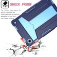 thumbnail image 3 of Dteck Case for Samsung Galaxy Tab A8 10.5 inch 2022 SM-X200/X205/X207, Shockproof Drop Proof Kickstand Hybrid Rugged 3-Layer Protection Cover for Galaxy Tab A8 10.5” X200 X205 X207,Navy+Blue, 3 of 4