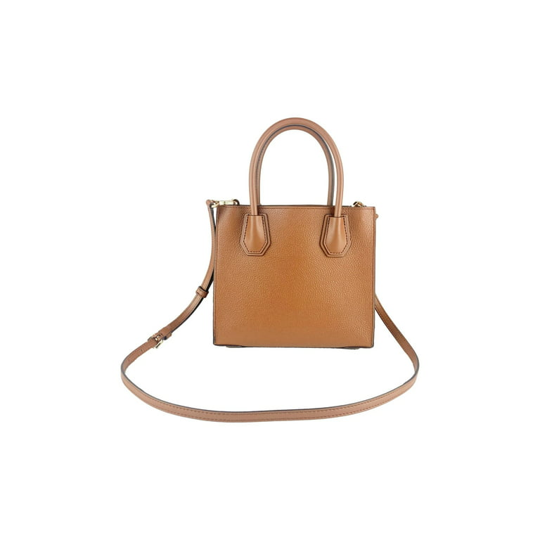 Buy the Michael Kors Mercer Brown Leather Medium Chain Handbag