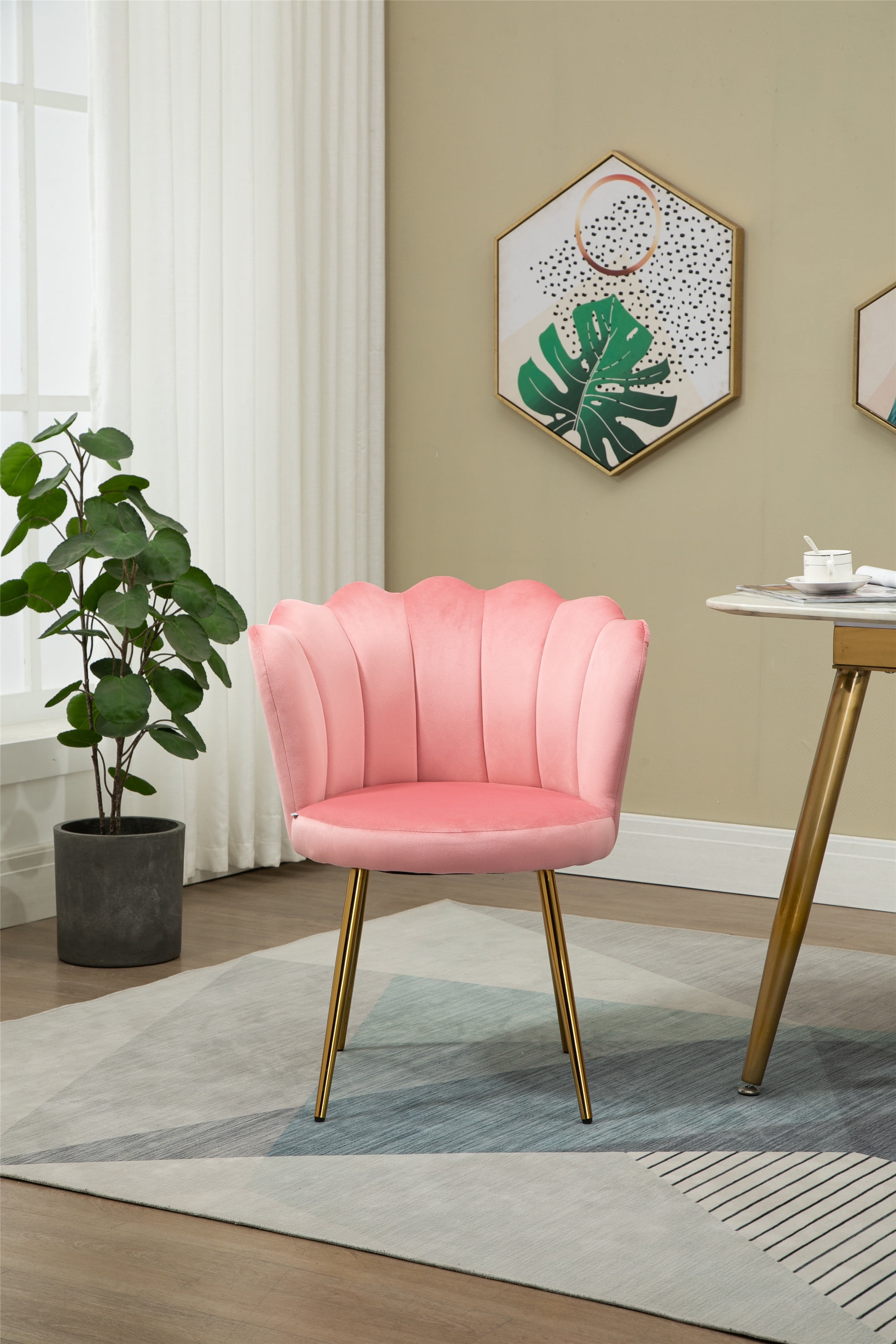 COOLMORE Modern Upholstered Accent Chair, Living room / Dining Chairs