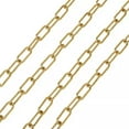 thumbnail image 2 of U8MO 5m/roll Stainless Steel Paperclip Unwelded Chains Elongated Cable Chains 17x7mm-Gold, 2 of 9