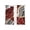 Red, variant on Black Marble Sheer Curtains 63 Inch Length 2 Panels Set, Grey Gold Texture Vintage Farmhouse Art Voile Window Treatment Rod Pocket Curtains Sheers Drapes for Bedroom/Living Room/Kitchen 52x"63"x2
