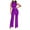 Purple, variant on lulshou Jumpsuits for Women, Women'S Solid Color High-Waisted Sleeveless Round Neck Off-The-Shoulder Sequin Slim Long Sequin Romper Women's Jumpsuits, Rompers & Overalls, S