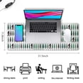 thumbnail image 5 of Long Mouse Pads for Desk,Green Bigfoot and Tree Pattern Desk Mats on Top Of Desks, Desk Mouse Pad Extra Large with 3mm Non-Slip Base and Stitched Edge for Gaming,Office,Work,Home 31.5"x11.8", 5 of 6