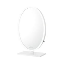 Impressions Vanity Heiress Plus Tabletop Vanity Mirror with Lights, Makeup Desk Mirror (White)