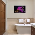 thumbnail image 4 of ZHONGYUTONG Zen Canvas Wall Art purple Orchid Flower Picture Spa Still Life Meditation Painting Print for Bathroom Decor Framed (12.00" x 18.00"), 4 of 5