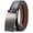 Gunmetal+black, variant on AWAYTR Men Ratchet Belt Leather Adjustable Trim to Fit No Holes Slide Dress Belt for Casual Formal Gift