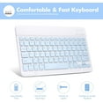 thumbnail image 5 of KOMI Wireless Keyboard Case with Mouse for iPad 10.2" 9th 8th 7th Generation, Detachable Bluetooth Keyboard with Pencil Holder for iPad 10.2 Inch/iPad Air 10.5"(3rd Gen)/iPad Pro 10.5 in, 5 of 6