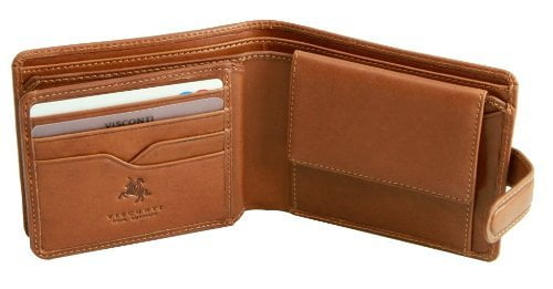 BD707 Banknotes Visconti Mens Gents Bifold Leather Wallet For Credit Cards 
