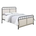 thumbnail image 1 of Pulaski All-N-One Queen Upholstered Metal Bed in Black, 1 of 4