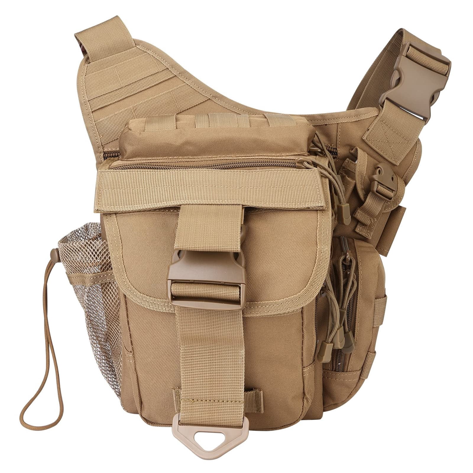 G4Free Messenger Sling Bag for Men Women, Fishing Tackle Crossbody Utility Shoulder Pack Outdoor Travel Side Bag