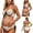 Beige, variant on Maternity Swimsuit For Back Tie Adjustable Conservative Floral Print Bathing For Pregnancy Beach Hot