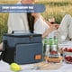 thumbnail image 5 of Bolsa térmica para almuerzo, lonchera a prueba de fugas y congelable, diseño impermeable, correa de hombro extraíble, para picnic escolar o de oficina, bolsa portátil para transportar alimentos, bols, 5 of 9