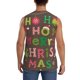 thumbnail image 4 of Fotbe Ho Ho Ho Merry Christmas Men's Camiseta sin Mangas Estampada para Hombres, Playera Casual para Gimnasio, Entrenamiento, Playa-XX-Large, 4 of 7