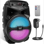 240W Rechargeable Outdoor Bluetooth Speaker Portable PA System w/ 6.5” Subwoofer 1” Tweeter, Microphone In, Party Lights, MP3/USB, Radio, Remote - PPHP634B