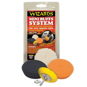Wizards Mini Buffing System – Complete 3-Inch Buffing Pad Kit for Spot Repairs & Tight Areas | Professional Finish on Paints & Hard Surfaces