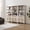 White Oak, variant on SICOTAS 68.5" Tall Rattan Bookshelf with Large Drawer & 2 Doors, Boho 5-Tier Bookcase with Adjustable Shelf, Display Storage Shelves for Living Room, Home Office, Natural Oak