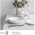 DOWAN Pasta Bowls 30oz, Large Salad Serving Bowls, White Pasta Bowl Set