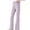 Purple, variant on UJNDER Girls Ice Silk Flared Trousers Breathable Lightweight Long Comfortable Casual Style Girls Pants,Pink,13-14 Years