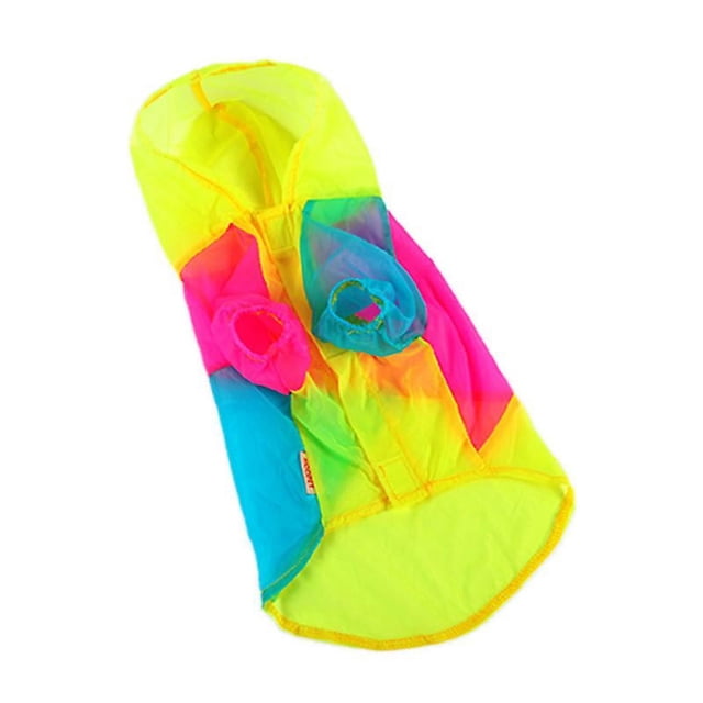 pieza de ropa fina de protección contra la lluvia para perro.