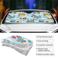 thumbnail image 5 of Bingfone Building Truck Car Windshield Sun Shade Protector Keep Your Vehicle Cool Sun Shield Visor Cover Foldable For Car Truck Suv-Medium, 5 of 9
