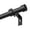 Black, variant on HEI! DEAR 1" Adjustable Single Curtain Rod Set Heavy Duty with Black End Cap,36-120"