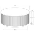 thumbnail image 7 of Jason Round White Marble Top Coffee Table Charcoal, 7 of 7