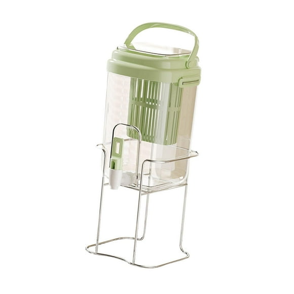 GROWTH TANK Beverage Dispenser Container Spigot Equipped Drinks Container for Table Home Green