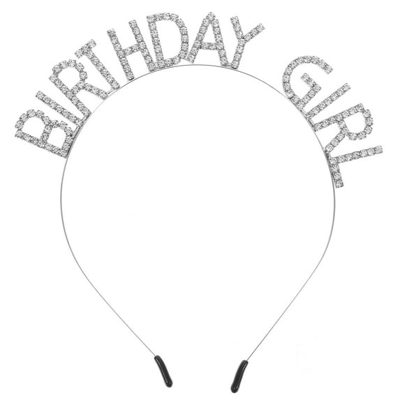 ULTNICE Birthday Accessories For Girls Headpiece Silver 1 Set