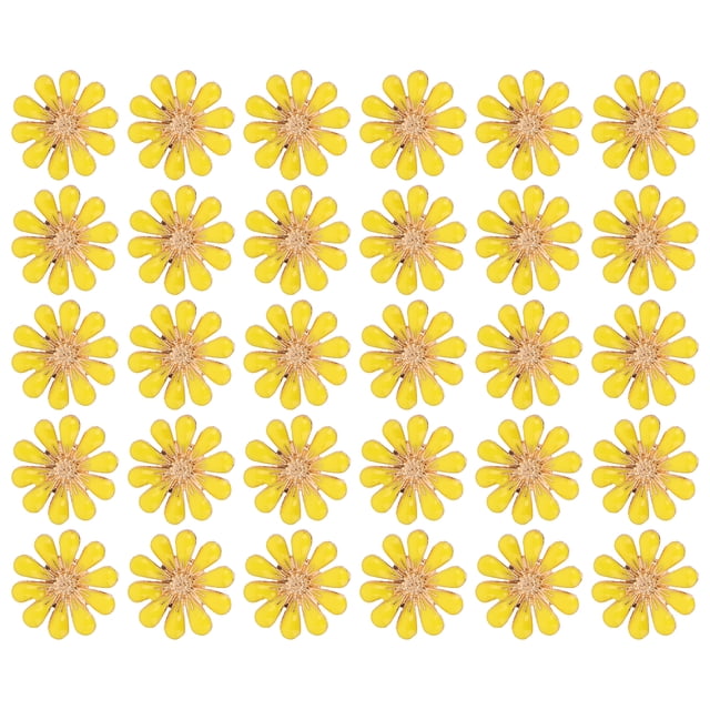 30 Uds. Apliques de diamantes de imitación, flor del sol, mariposa, accesorios de aleación para decoración del cabello DIY