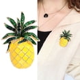thumbnail image 2 of Pineapple Brooch Sweet And Exquisite Small Childlike Pineapple Brooch Fashion Small Fresh Personality Versatile Temperament Bouquet Brooches for Bridal Backing for Flat Back Buttons Decorative for, 2 of 4