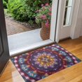thumbnail image 2 of Colorful Tie Dye Mandala Pattern Door Rugs,Washable Non Slip Door Mats Indoor,Decorative Door Mats,Entry Mat Indoor for Entrance,Bedroom,Kitchen,Bathroom,17"x30", 2 of 6