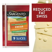 Sargento® Sliced Reduced Fat Swiss Natural Cheese, 9 slices