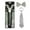 Silver, variant on Hauaitttt Stage Performance Adjustable Elasticated Back Suspenders Plus Solid Colour Tie Bowtie Three Piece Set Graphing Calculator Ti-83/84 School Ties Small Clear Zip Ties Calculator Ti-34 Mens