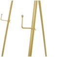 thumbnail image 4 of DecMode 19" x 56" Gold Metal Tall Adjustable Floor 3 Tier Geometric Easel, 1-Piece, 4 of 14