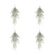 thumbnail image 2 of Violetas artificiales, 4pcs, colgantes de pared, Verdes, Eucaliptos, Blanco, 2 of 6