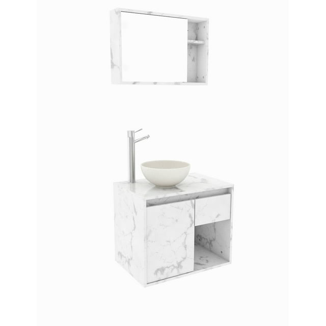 Combo Gabinete De Baño MÓNACO Y Botiquín Con Espejo